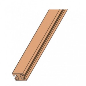 400A PROFILED COPPER BUSBAR 20x20 1730mm LENGTH