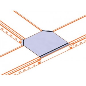 Traycover T Junc 50MM(W)X 40MM(H)X 50MM(B)GALV Mild Steel