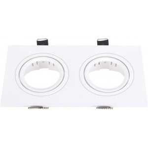 173MM X 93MM Square Plastic Recessed Downlight White