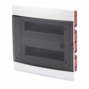 FLUSH DB 2x12M WHITE SMOKED DOOR IP40