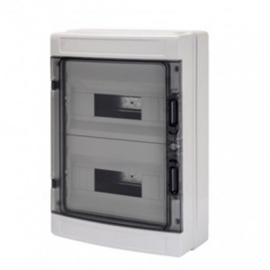 SURFACE DB 2x12M SMOKED DOOR IP65