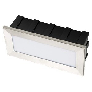 230VAC Cool White LED Recessed Wall Light IP65 205 X 95