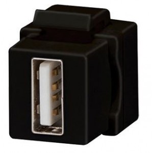 Chorus Keystone USB Adaptor Jack Black