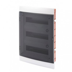 FLUSH DB 36MOD 3x12M WHITE SMOKED DOOR IP40