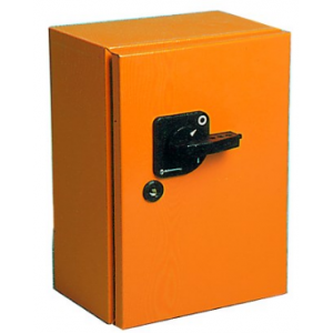 400A 3P Changeover Switch Orange Steel Enclosed IP54
