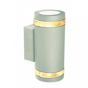 ALUMINIUM 230V 2xGU10 50W SPOTLIGHT FITTING IP54