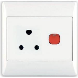 1X16A DEDICATED WHITE SWITCHED SOCKET OUTLET 4x4