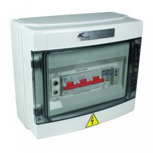 125A 2P ENCL CHANGE-OVER SWITCH C/W LIGHTS &amp; BUZZER IP65