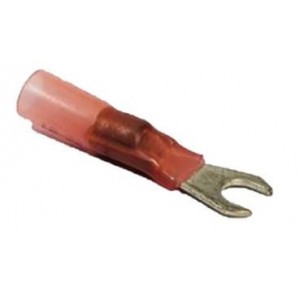 Solder CONNECTOR-5MM Red Fork 1-2MM PACK Of 10
