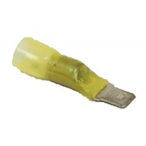 Solder Connector Male 6.3MM Spade Yellow PACK Of 5