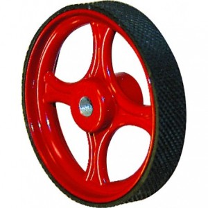 Spare Alum. Wheel C/W Rubber 200MM For Counters
