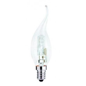 42W 230V Halogen Clear Flame Candle Lamp E27