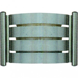 SATIN ALUM. WALL BRACKET E27 165(H)x260(L)x140(D)mm