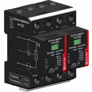 2P 260V 25kA 10/350 CLASS 1+2 SURGE ARRESTER