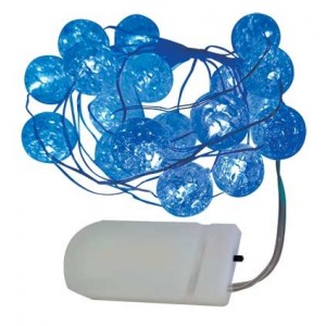 Blue LED Flexi Starwith Crystal Caps Battery Operated