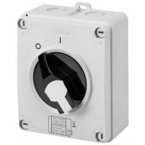 3P 40A Blk Hand Incl.isolator IP69
