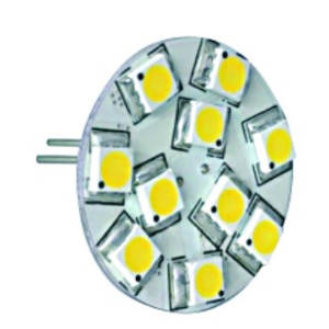 12 LED Lamp White 1.8W 8-30VDC G4 / 2 Per PACK