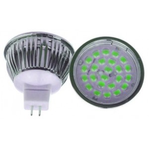 230VAC Green 12 LED MR16 Spot Light