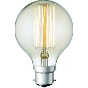 110-240V 40W Large Ball Carbon Filament Lamp B22