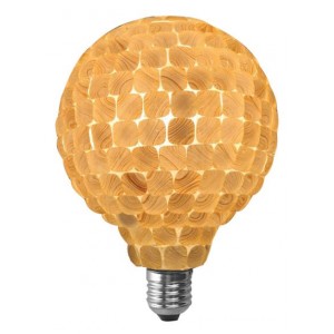 230VAC 6W Warm White G130 LED Tiled Glass Lamp E27