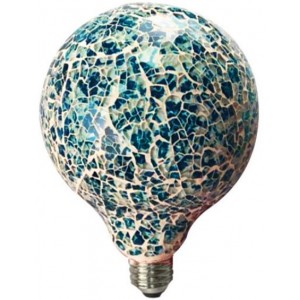 230VAC 6W Warm White G130 LED Shattered Glass Lamp E27