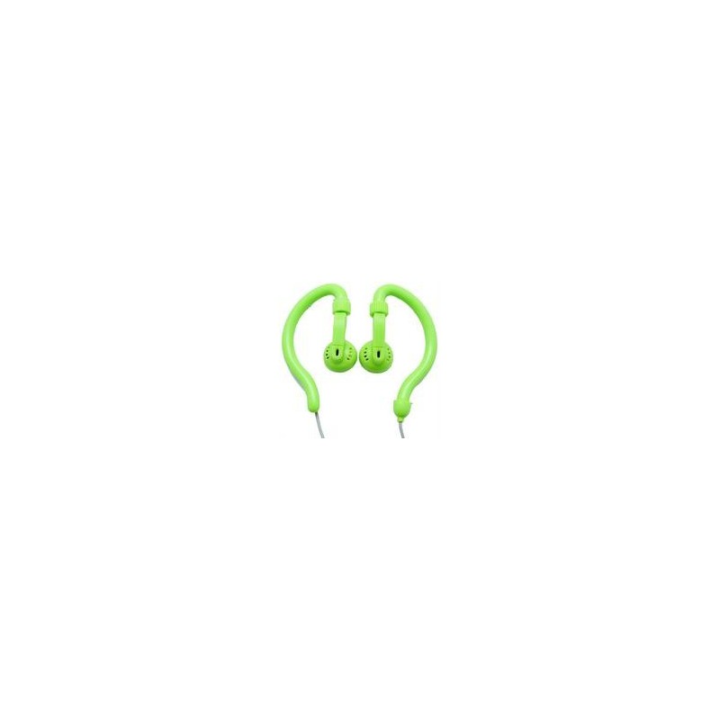 Geeko YESHSP-101-GRN Innovate Hook On Ear Dynamic Stereo Earphones- Green 