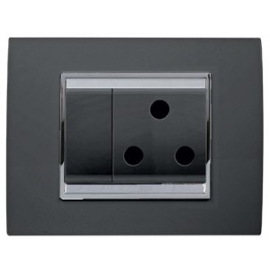 16A Sw Socket Outlet Chorus Lux Black