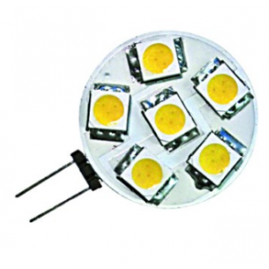 6 LED Lamp White 1.2W 8-30VDC G4 / 2 Per PACK