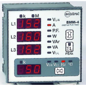 3 PHASE MULTIFUNCTION METER 72x72 + PULSED OUTPUT
