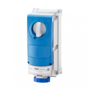 63A 2P+E 230V Vert Sock Outlet IP66 4H