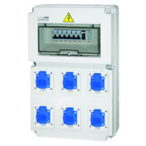 CARAVAN DB 6x16A 230V SCHUKO SOCKETS- 32A 230V SUPPLY