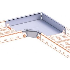 90 ° Horz Bend 300MM(W) X 50MM(H) X 50MM(B) Galv Mild Steel