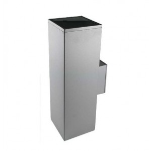 ALUMINIUM WALL MOUNT LIGHT E27 IP44 120x185x400MM