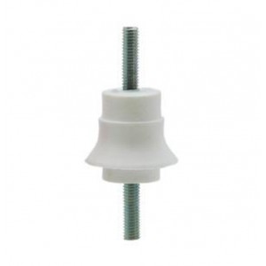 8mm WHITE PLASTIC INSULATOR M-M