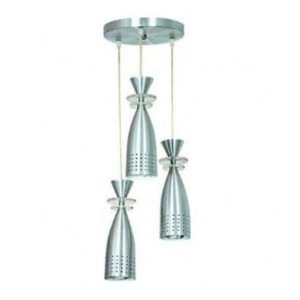 3 TIER ALUM. PENDANT LIGHT FITTING 1100mmx250mm LENGTH