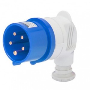 16A 3P+E 250V 90DEG Plug IP44 9H