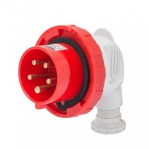 32A 3P+E 400V 90DEG Plug IP67 3H