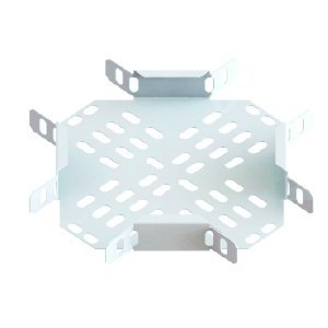 Horizontal 4 Way X Junction 370MM(L)-200MM TRAY-1MM(TH) Gal