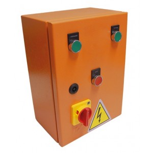 3kW 400V DOL REV STARTER +ISOL STEEL IP65 240V COIL