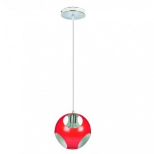 60W E27 RED METAL PENDANT LIGHT FITTING 250mm DIA