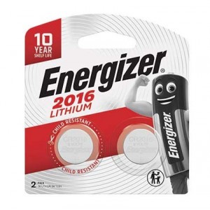 Energizer Lithium Coin 2016 Blister PACK /2