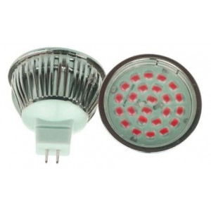 230VAC Red 12 LED MR16 Spot Light