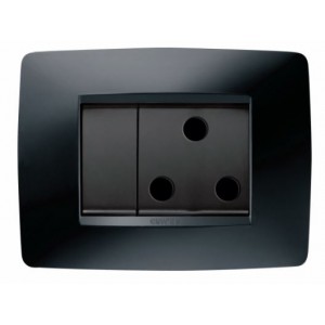 16A Sw Socket Outlet Chorus One Black