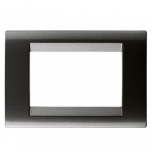 Playbus 1 Gang Metallic Slate Plate