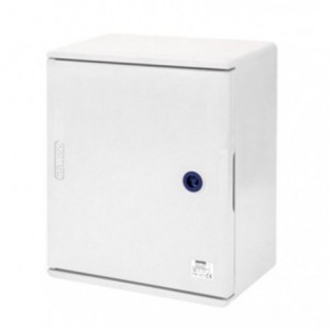 GREY ENCLOSURE 300x250x160 PLAIN DOOR IP66