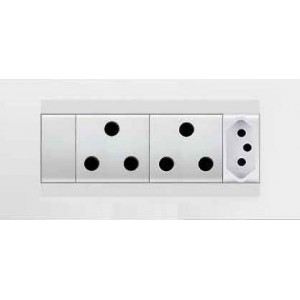 16A 1XN-TYPE Sa Sw Socket Outlet Chorus One White