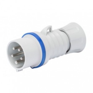 32A 2P+E 230V Plug IP44 6H Screwless