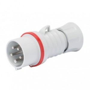 32A 3P+E 400V Plug IP44 6H Screwless