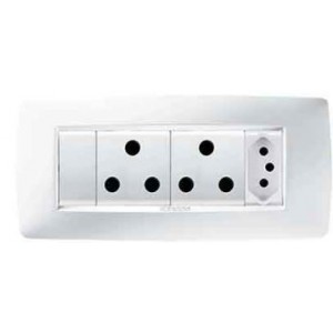 16A 2XSA Sw Socket Outlet + N-TYPE Skt Chorus One White