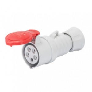 16A 3P+E 400V Connector IP44 9H Screwless